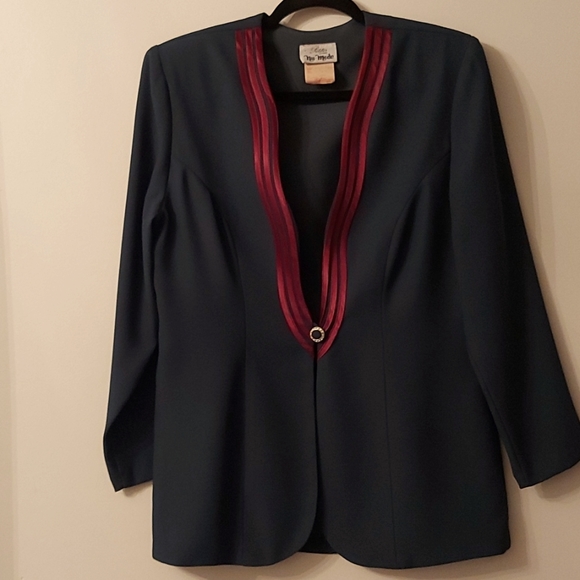 Vintage one button blazer - Picture 5 of 14